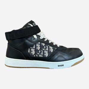 Dior Black & Beige Oblique B27 High Top Sneakers